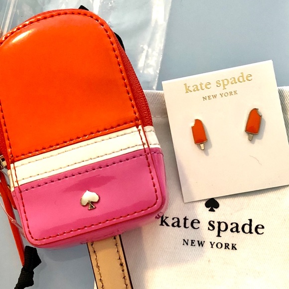 Kate Spade Flavor Month Coin Purse & Earrings - Picture 2 of 8